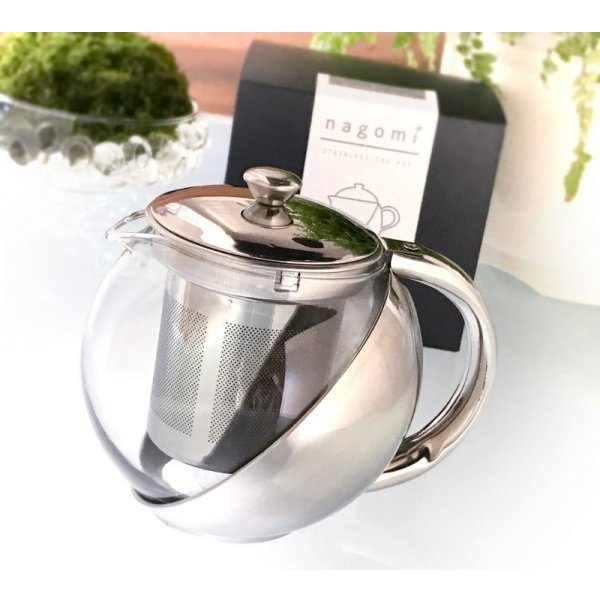 画像5: 【新製品】ステンレス製耐熱ガラス丸型ティーポット「ｎａｇｏｍｉ」５００ｍｌ（新型茶こし） (5)